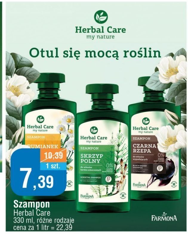 suchy szampon herbal care