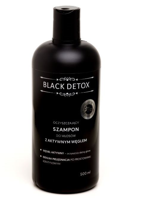 szampon do włosów oczyszczający platino czarna butelka