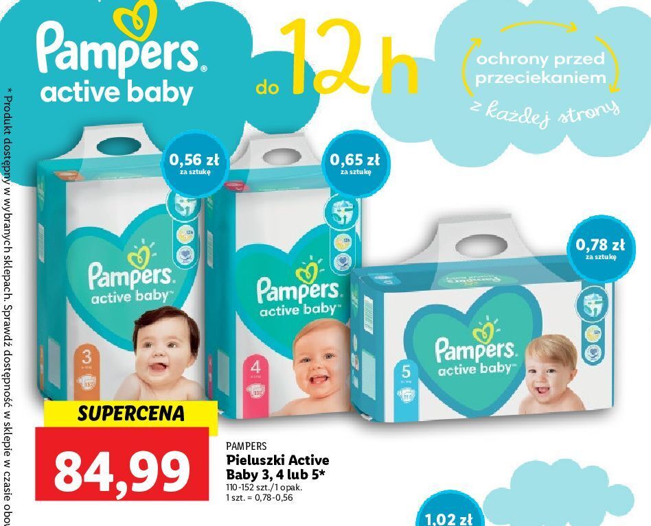 lidl naramowice poznań pieluchy pampers