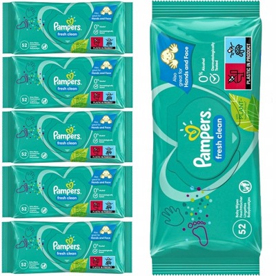 pampers chusteczki 6x64