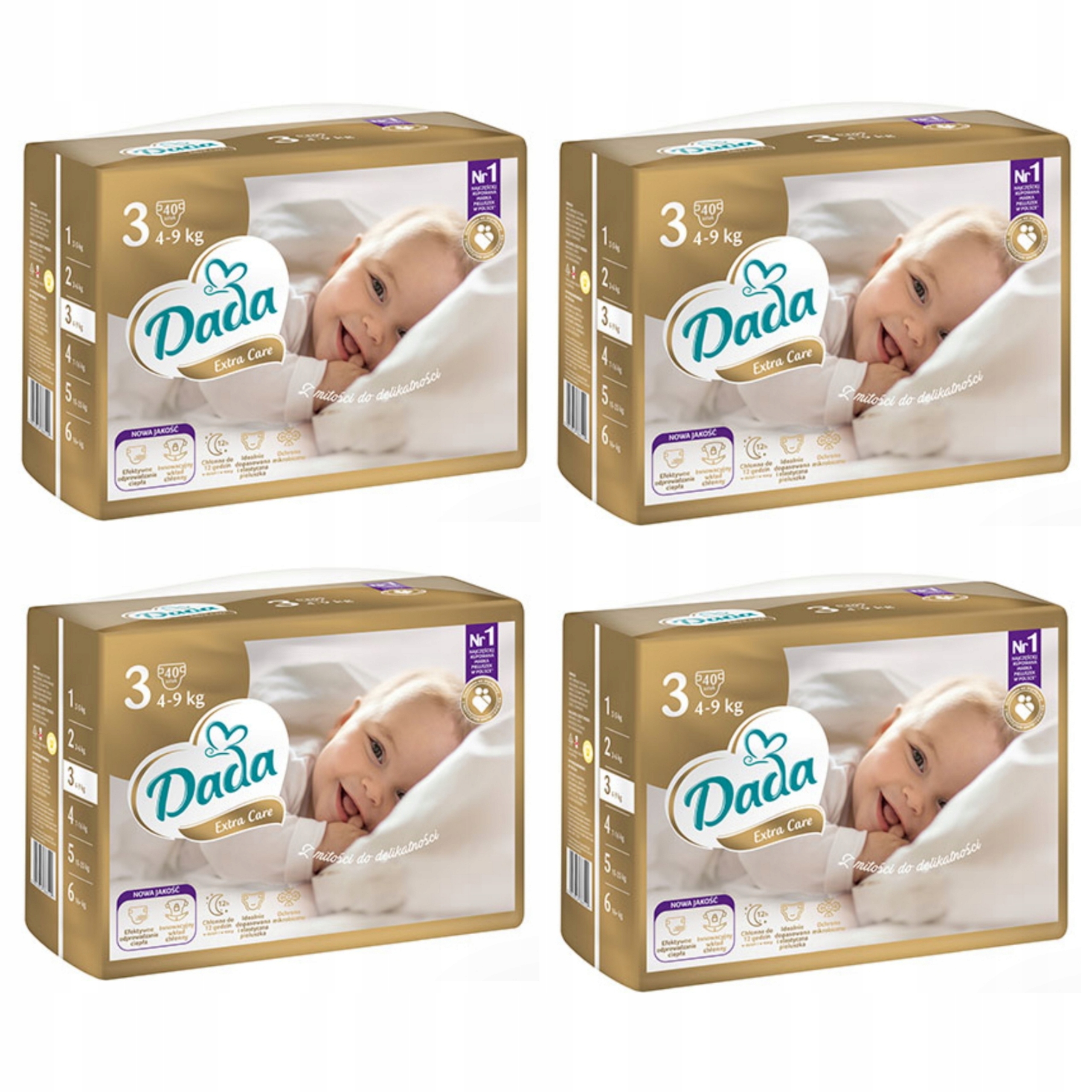 pieluchy dada extra care 3 box