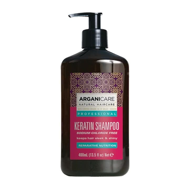 naturalny szampon do włosów z keratyną