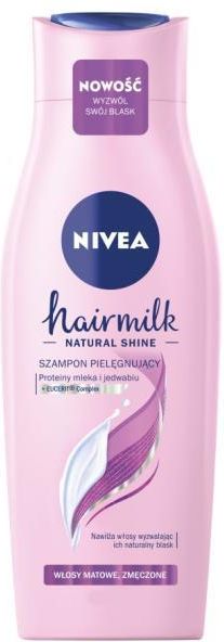 nivea mleczny szampon wyzwalający blask hairmilk shine 400ml