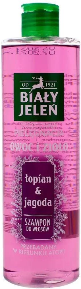 biały jeleń szampon 400 ml łopian