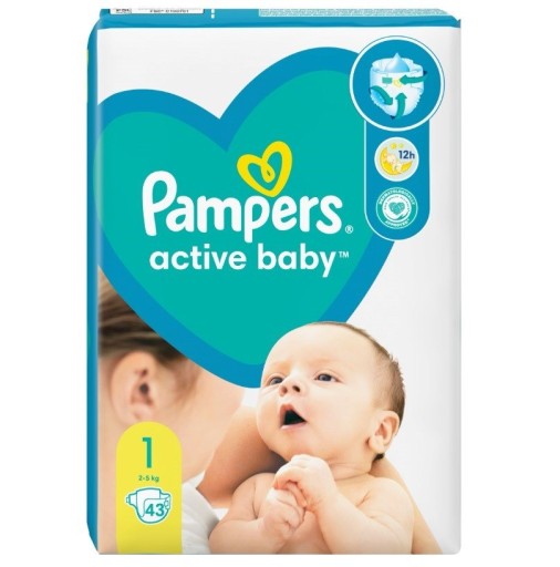 pampers active baby 1 43 szt 2-5kg