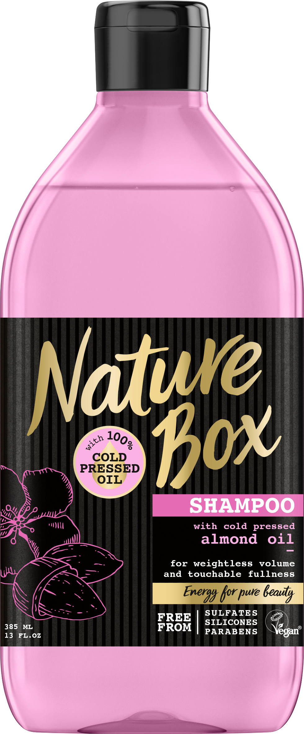 nature box nadający objętości szampon z olejem migdałowym