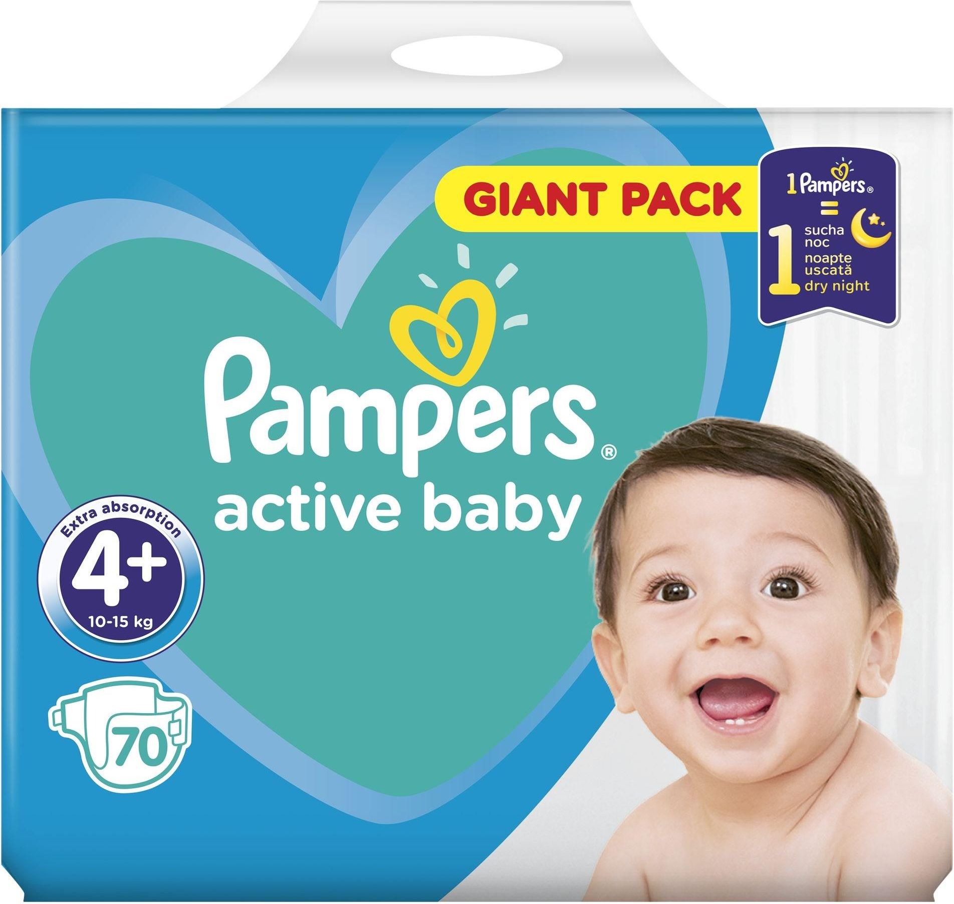 ceneo pampers active 4