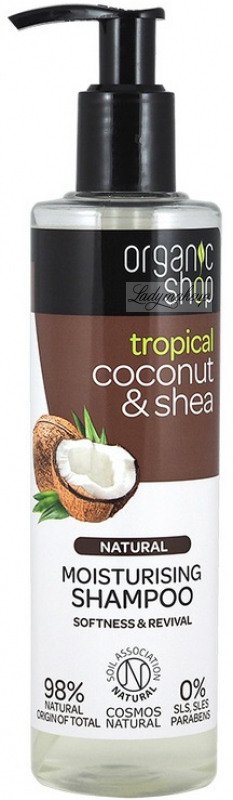 organic shop naturalny szampon nawilżający coconut & shea