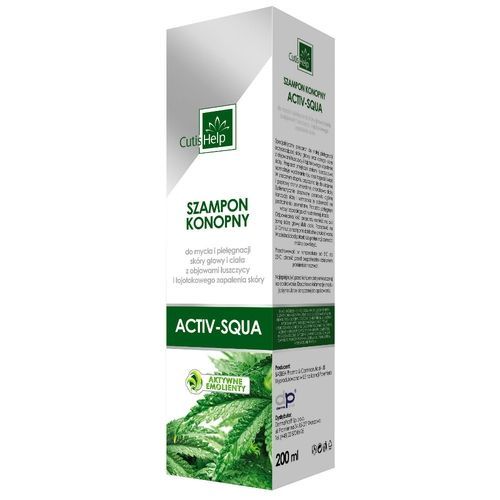 cutishelp activ-squa szampon konopny skład
