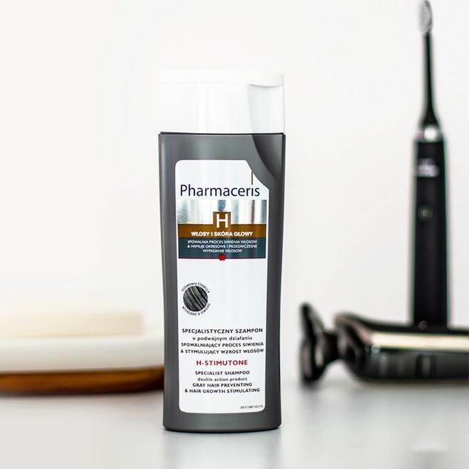 pharmaceris szampon spowalniającey proces siwienia i stymulujący wzrost włosów