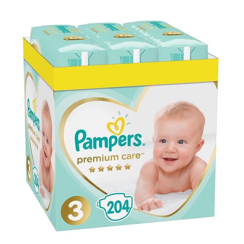 pampers pieluchy premium care 3 204