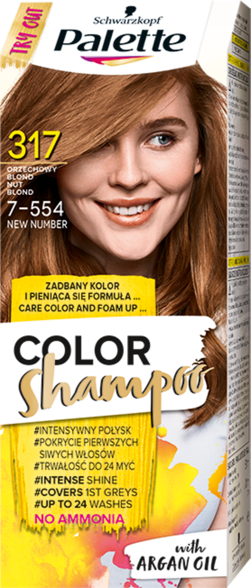 orzechowy blond palette szampon