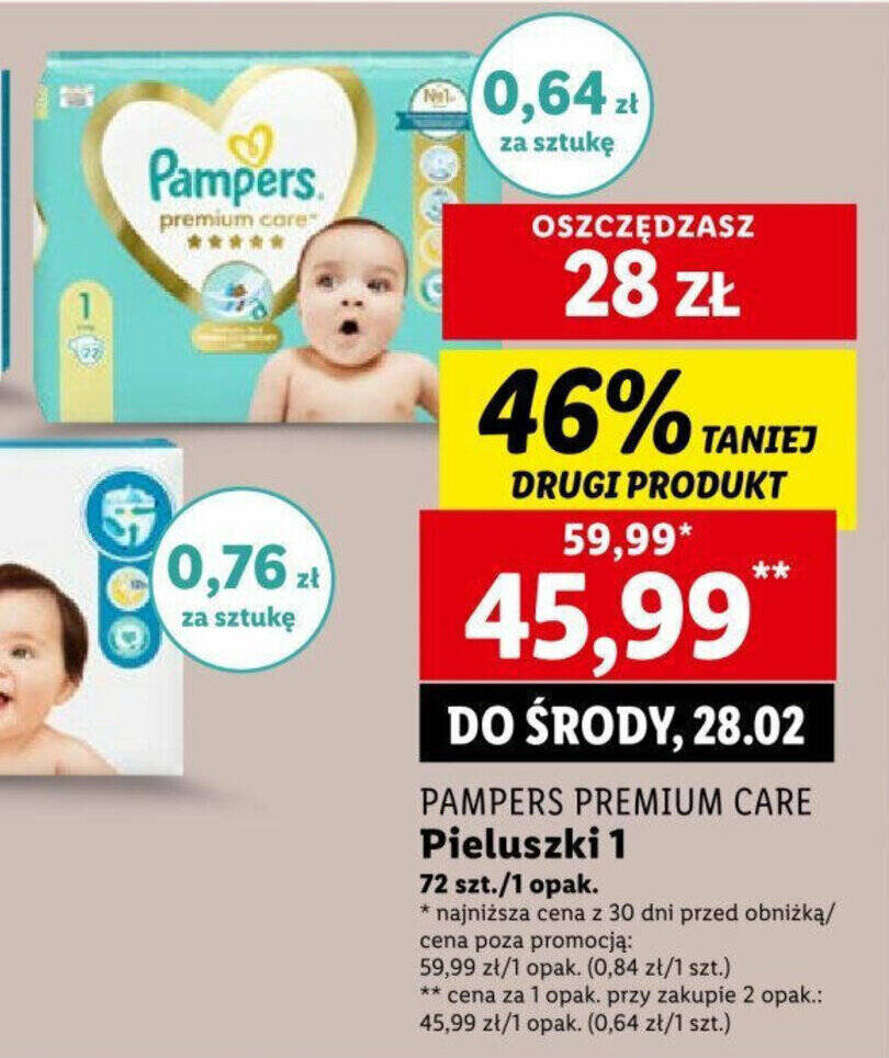 promocja na pieluchy pampers lidl 2019