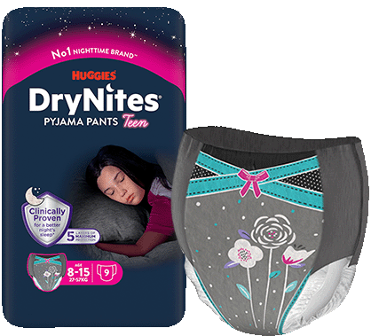 huggies drynites girl pyjama