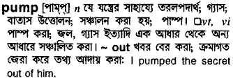 pamper meaning in bengali