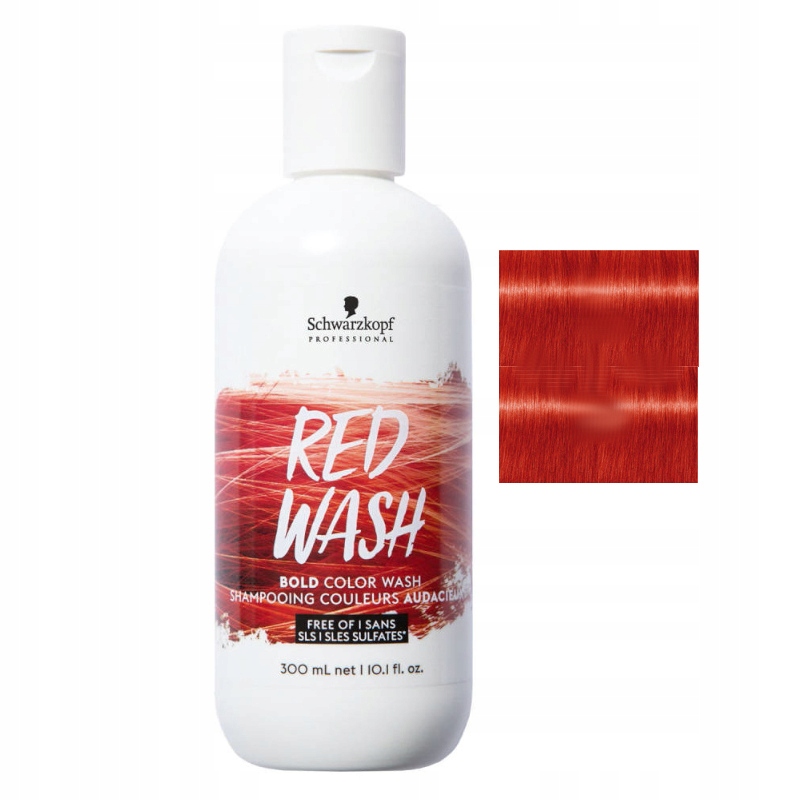 schwarzkopf bold color wash szampon koloryzujący czerwony