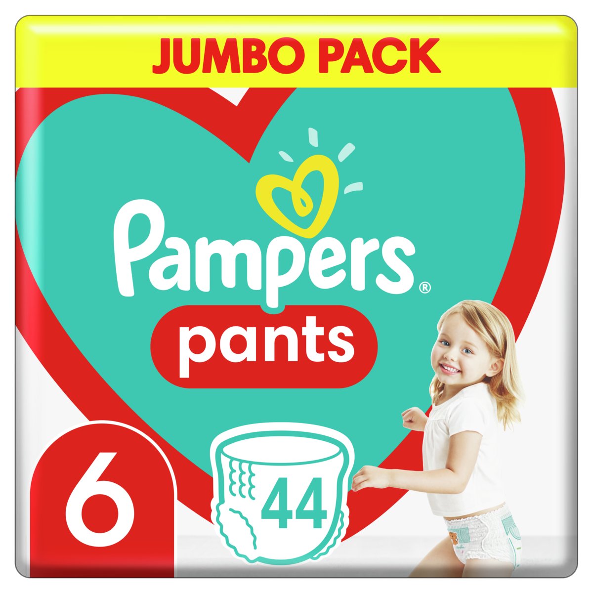 pampers pieluchomajtki extra large pants 6 15+ kg 44 szt