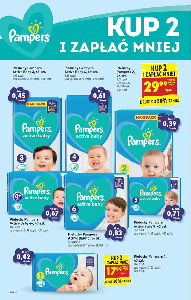 pieluchy pampers z biedronki