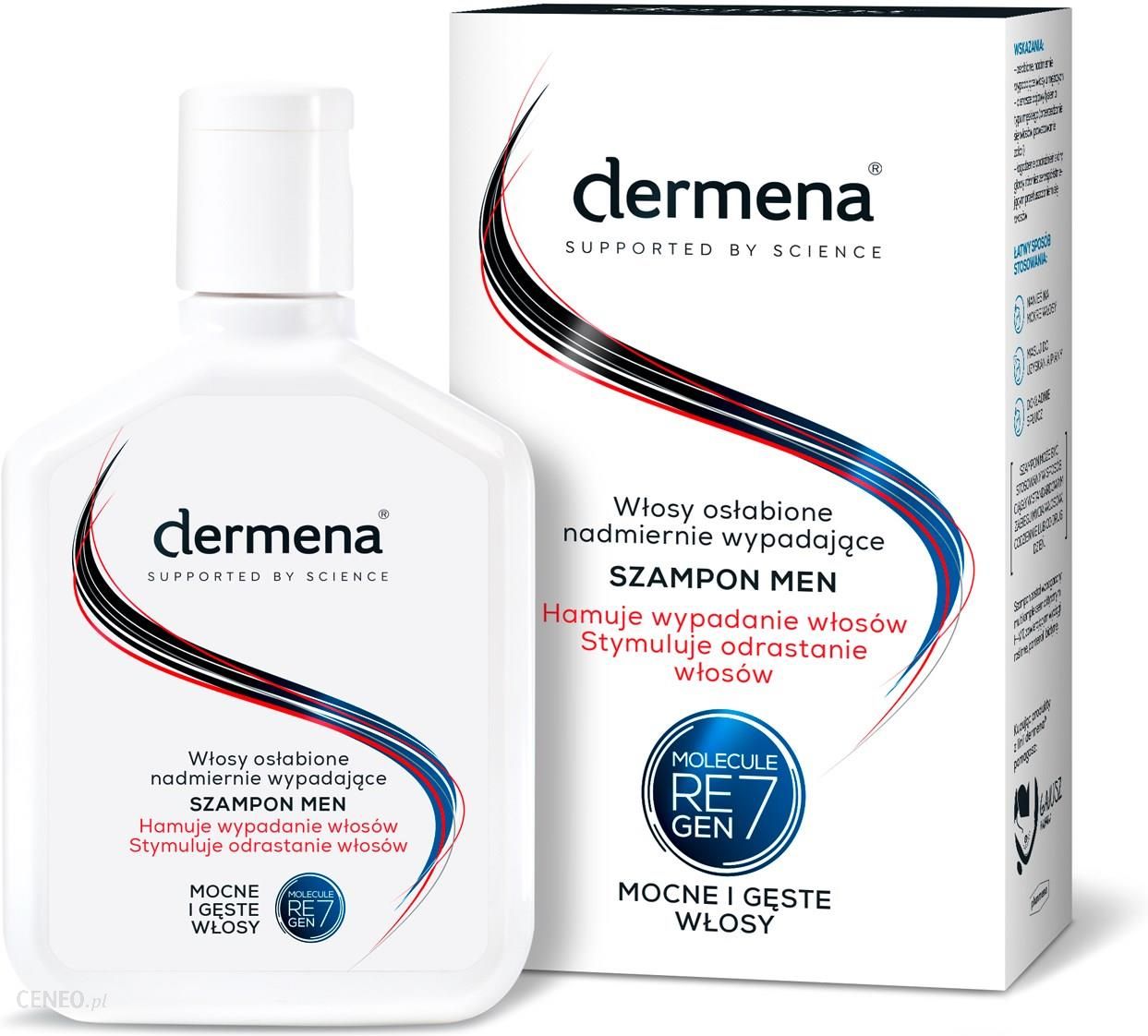 szampon hamujący wypadanie włosów dermena