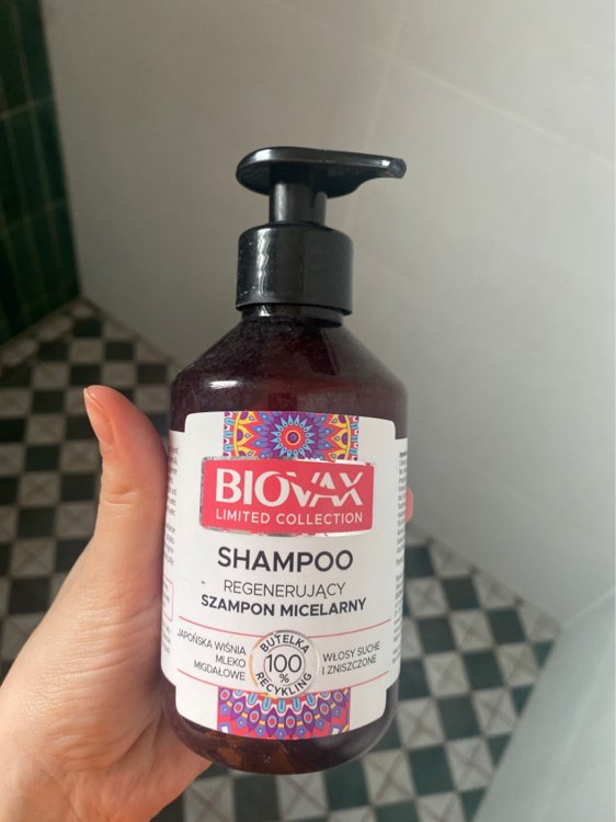 szampon biovax japońska wiśnia i mleko migdałowe