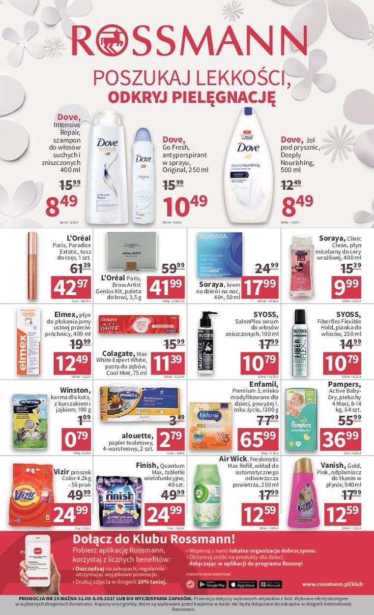 rossmann promocja pampers 2017