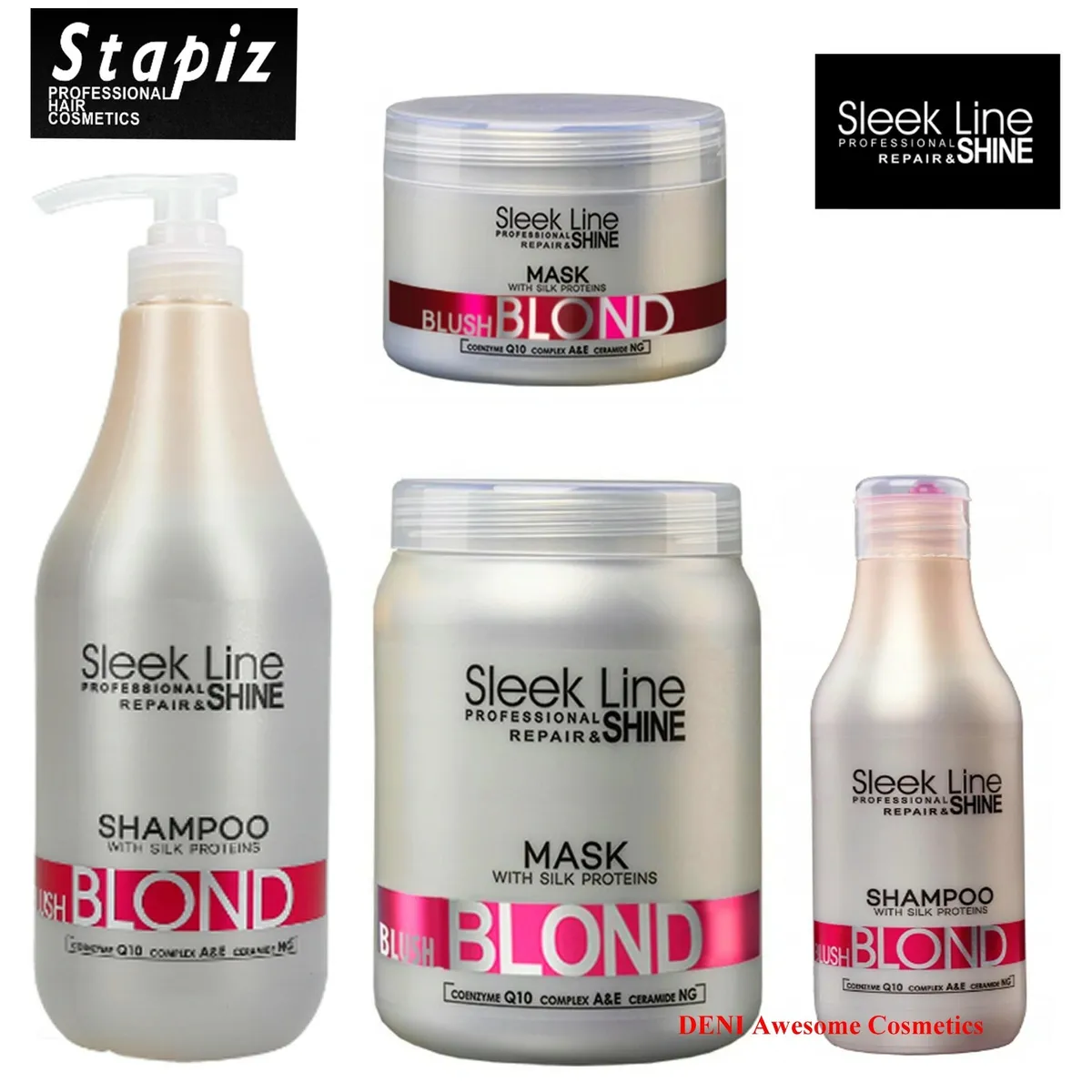 sleek line blond blush szampon i maska