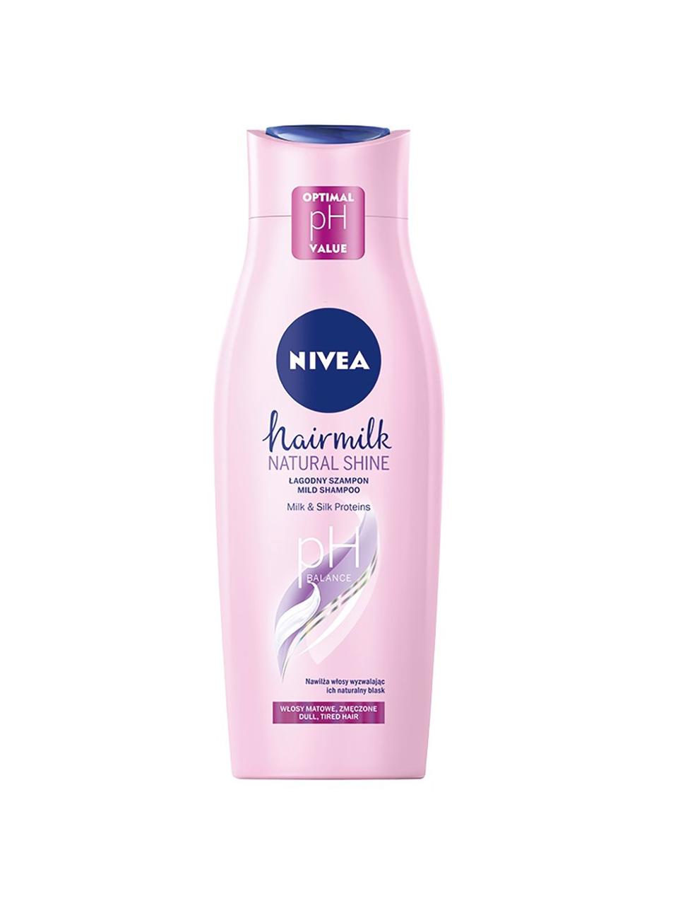 nivea mleczny szampon wyzwalający blask hairmilk shine 400ml