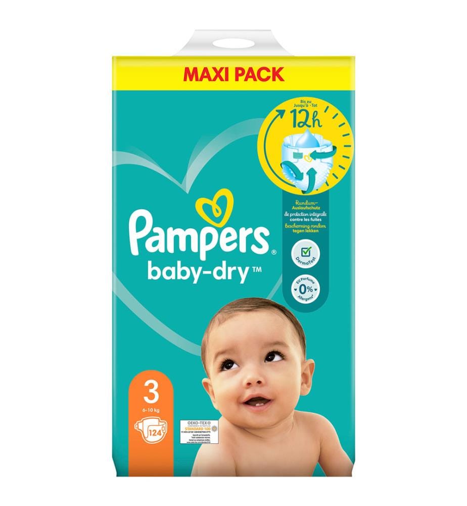 pampers 3 124 szt