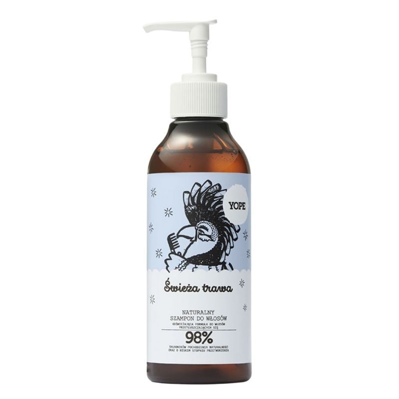 naturalny szampon do włosów przetłuszczających się świeża trawa