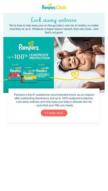 pampers email