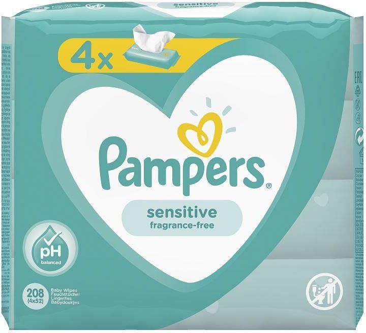 4 op chusteczek pampers sensitive cena