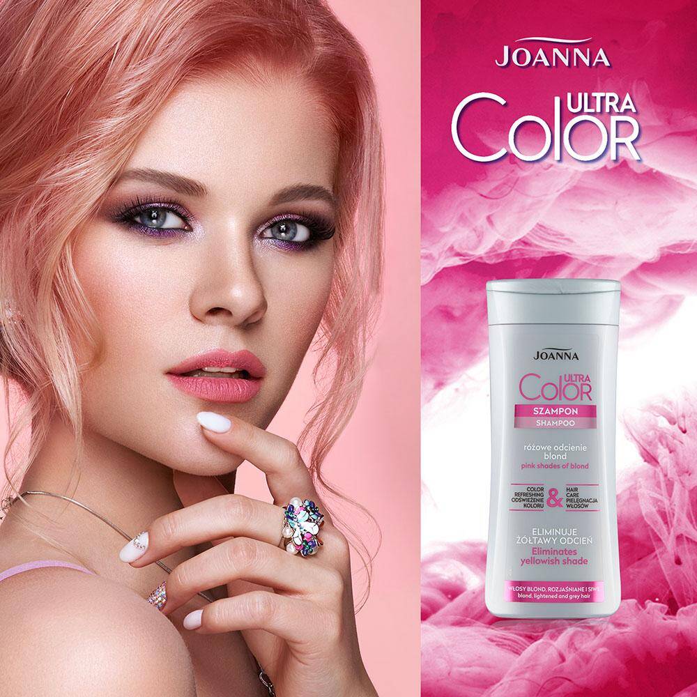 różowy szampon z joanny