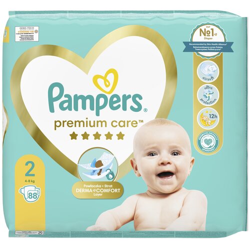 pieluchy pampers premium newborn care 88 szt