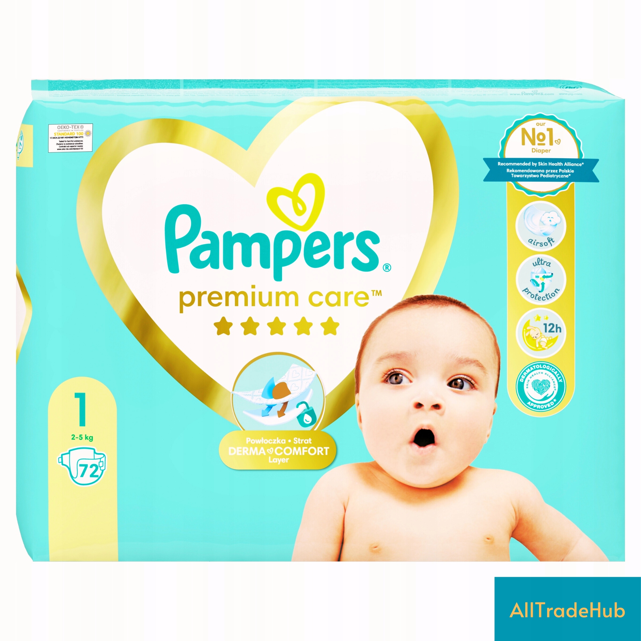 pampers pieluszki premium care 1 2-5 kg