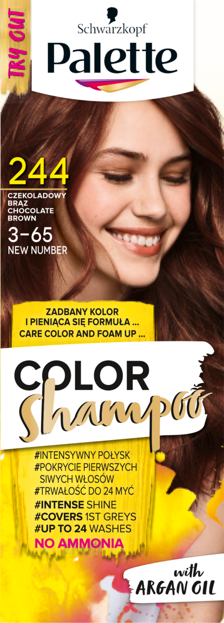 szampon koloryzujący do włosów brązowych