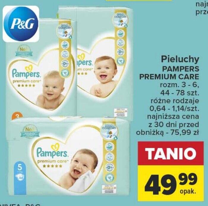 carrefour pieluchy pampers promocja