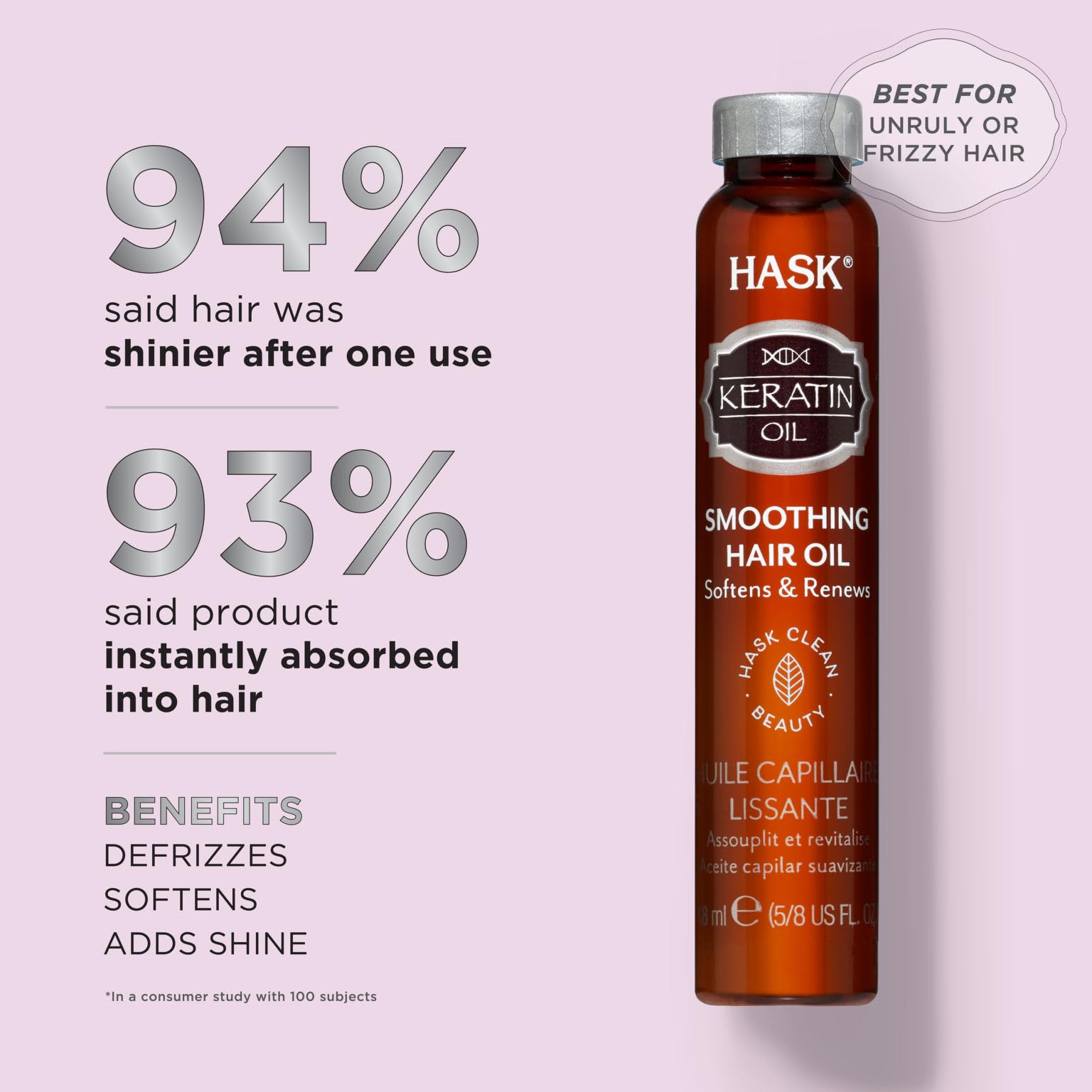 hask keratin protein olejek do włosów