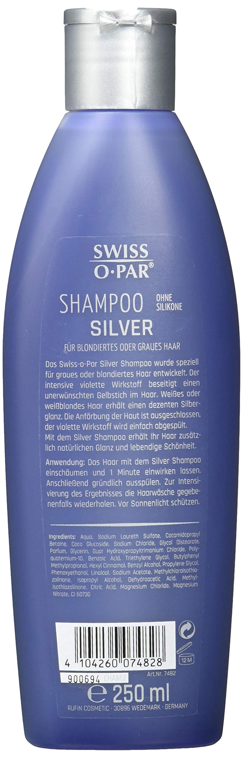 swiss o par silver szampon eliminujący żółty odcień