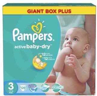 pampers active baby-dry pieluchy jednorazowe rozmiar 3 midi 5-9 kg