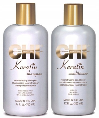 chi keratin gold zestaw szampon odżywka 2x355ml opinie