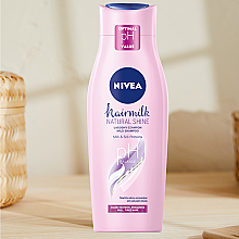 nivea szampon hairmilk natural shine