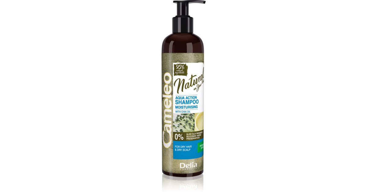 delia cameleo natural aqua action szampon nawilżający do włosów suchych