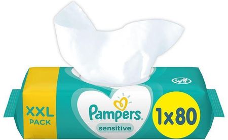 pampers sensitive chusteczki nawilżane dla niemowląt 80 szt