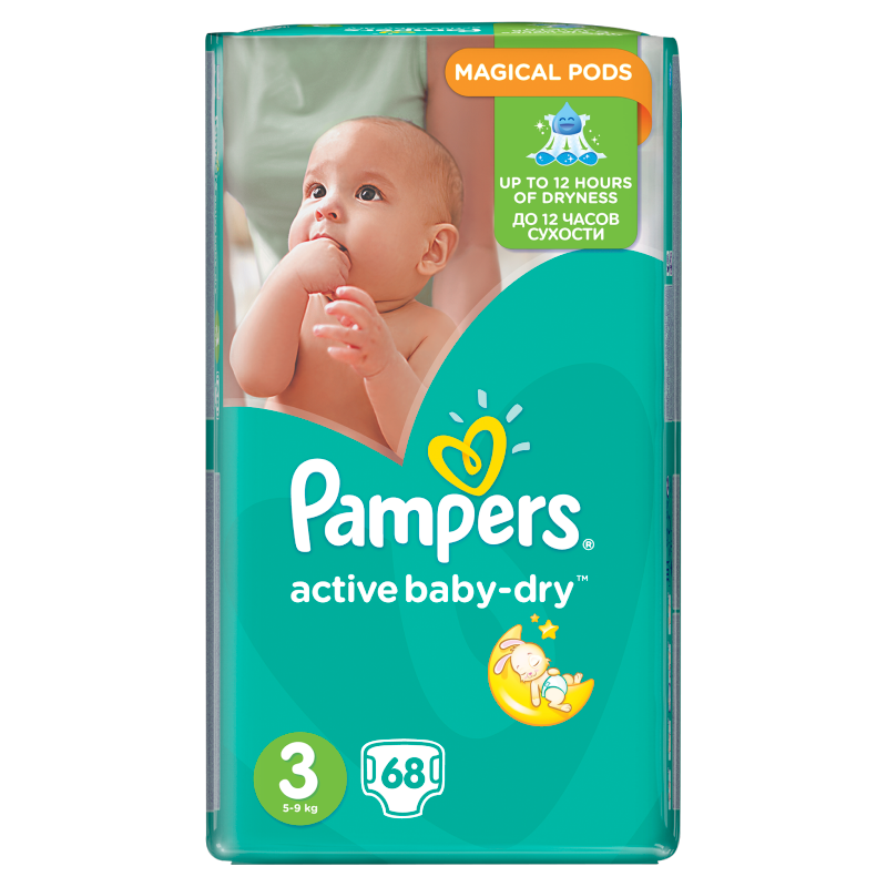 pampers baby active dry 3