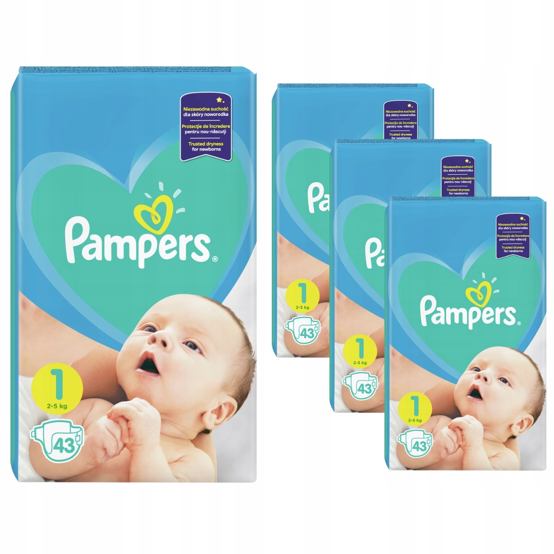 pieluszki newborn pampers 43