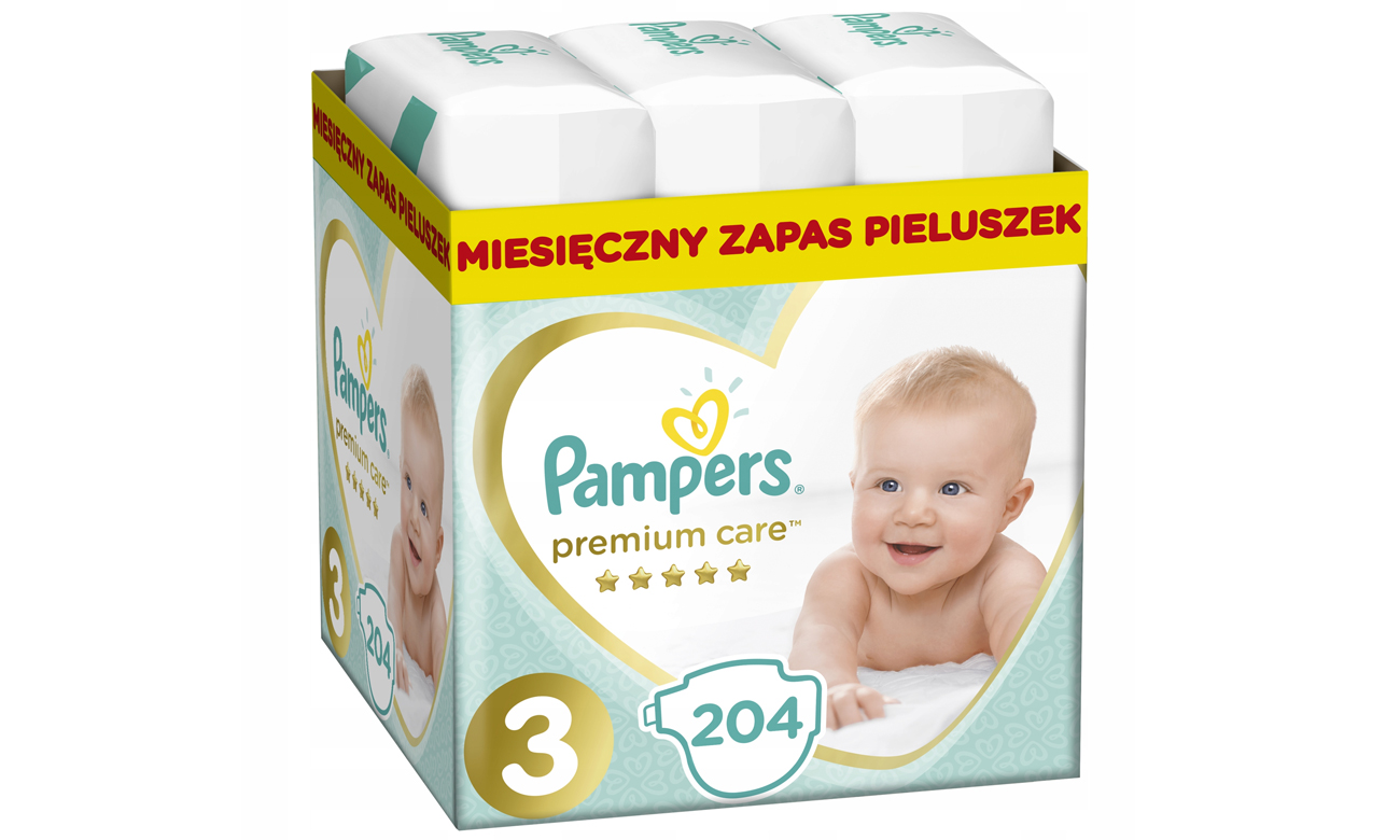 pamper premium care 3 204szt