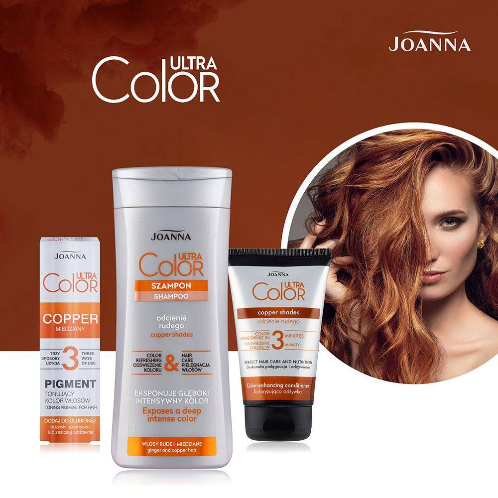 szampon joanna ultra color system do włosów rudych