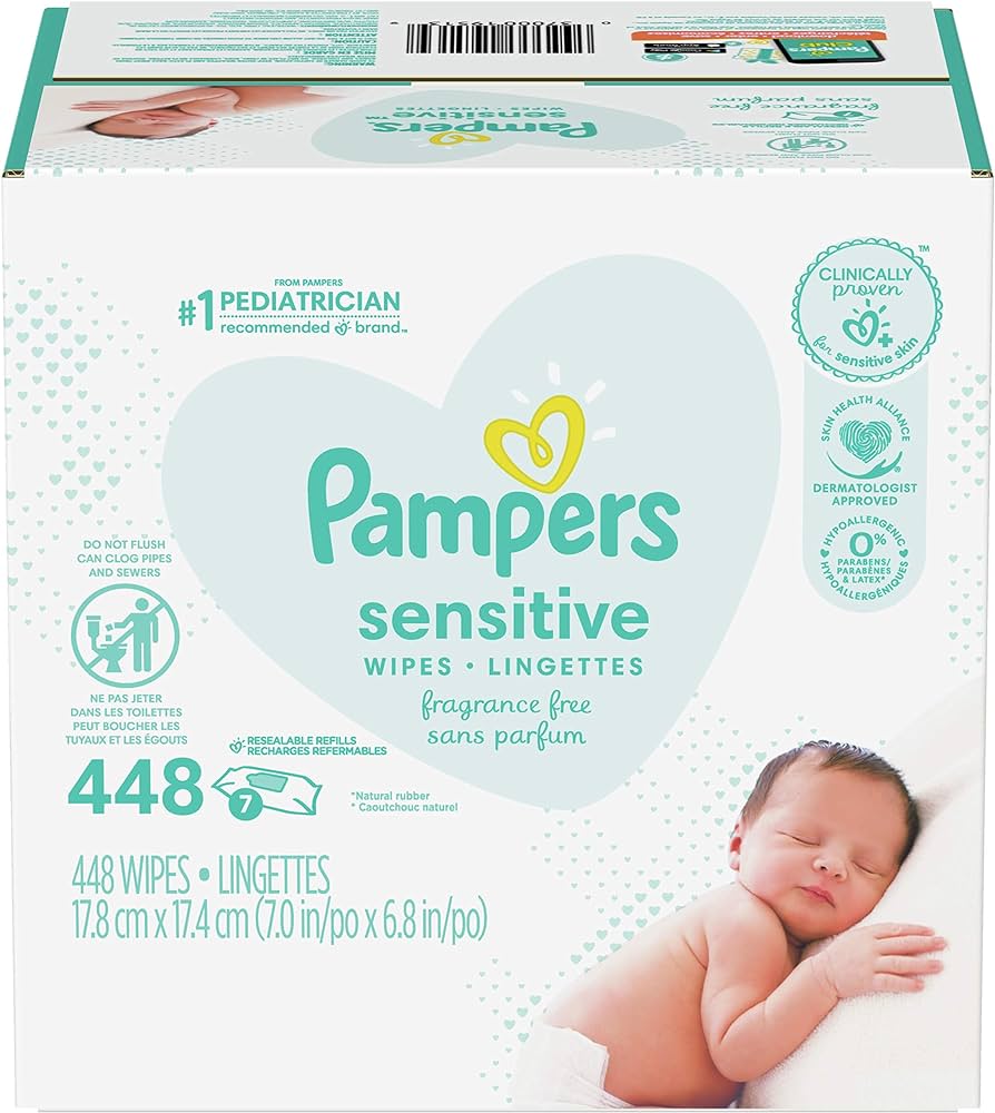 pampers sensitive fragrance free sklad