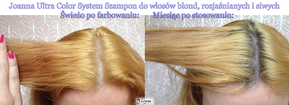 szampon niwelujący żółty odcień włosów joanna