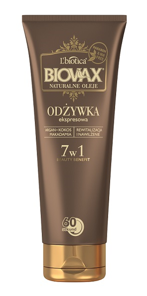 biovax odżywka bb 60 sekund do włosów argan makadamia kokos